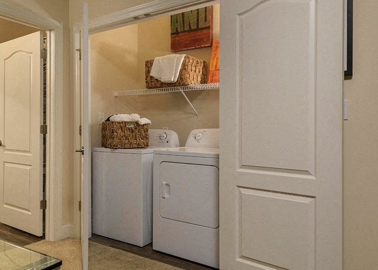 Washer and Dryer in Every Apartment Home at Abberly at Southpoint Apartment Homes by HHHunt, Fredericksburg, Virginia